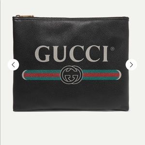 NEW Gucci Print-leather women pouch bag.